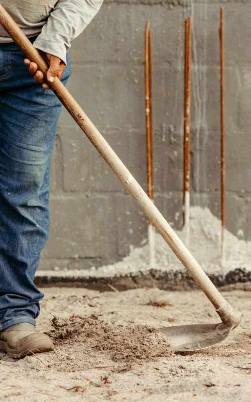 cleaning up work site