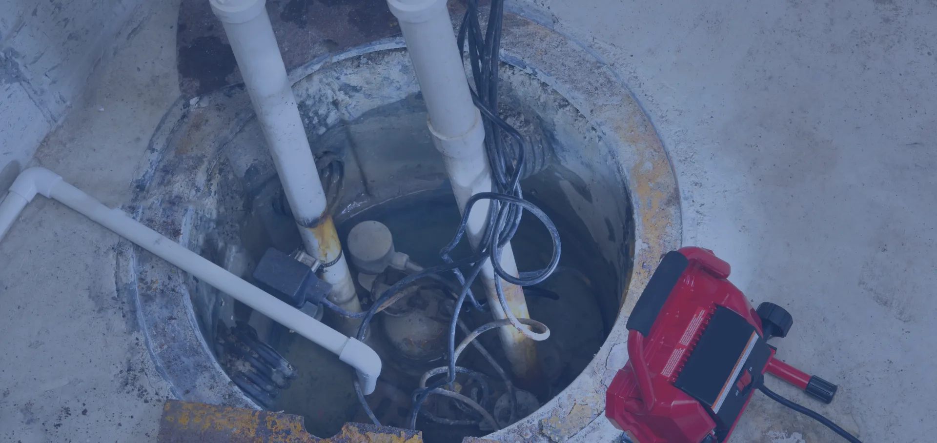 inspecting a sump pump