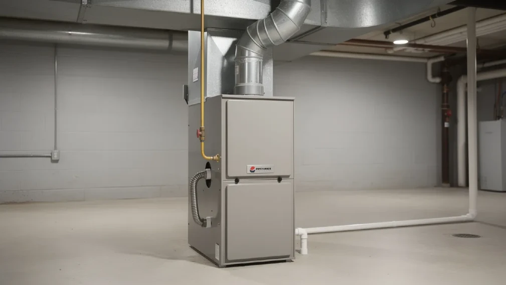 a gas furnace