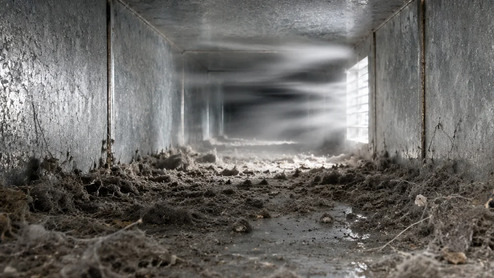 inside dirty air vent